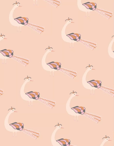 Minikane Poppenkleertjes Lou Rétro Romper | Peacocks Roses