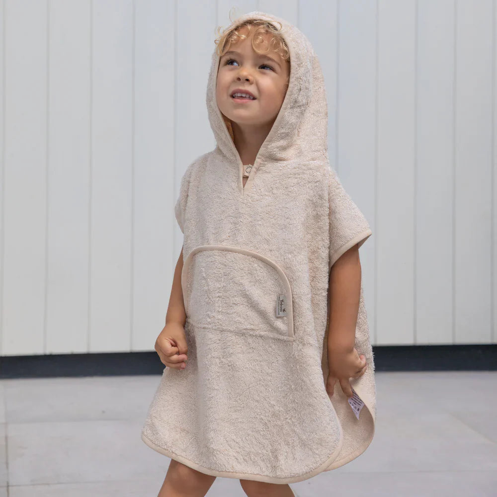 Timboo Poncho Met V-Hals Bamboo 4-6Y | Jungle Green