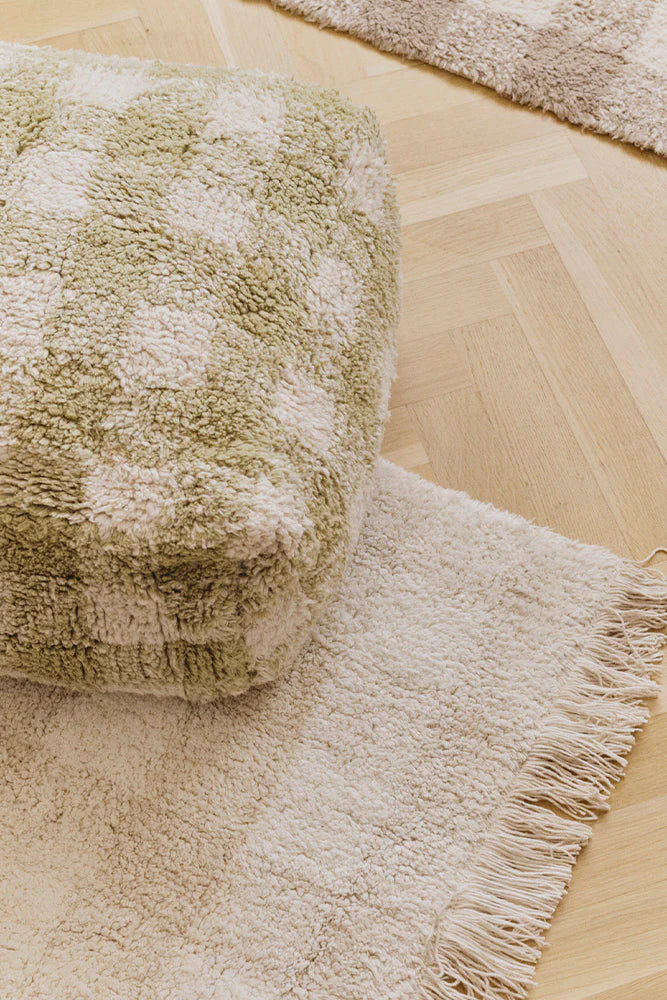 Lorena Canals Pouffe | Vichy Matcha