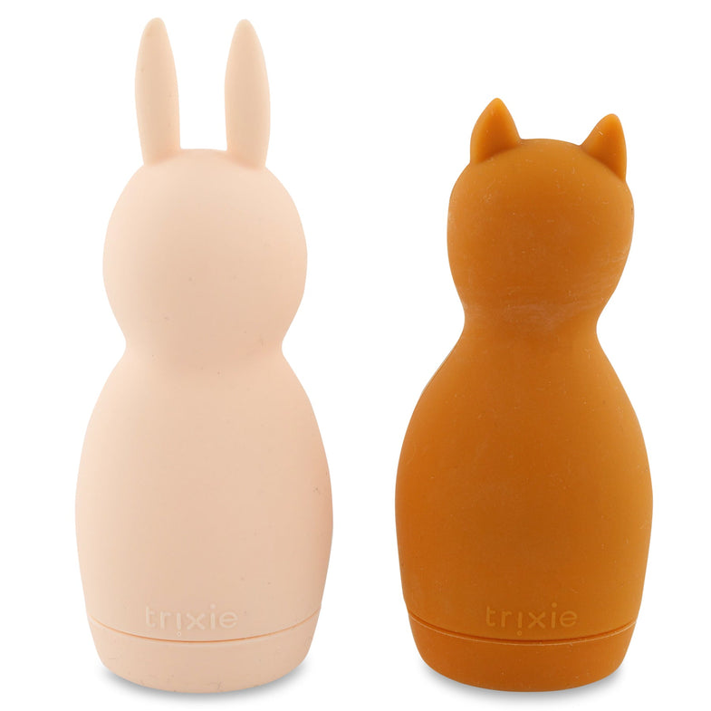 Trixie Badspeelgoed Squeezy Animals | Mrs. Rabbit & Mr. Fox