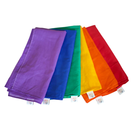 Pit & Play set katoenen speeldoeken regenboog, productfoto