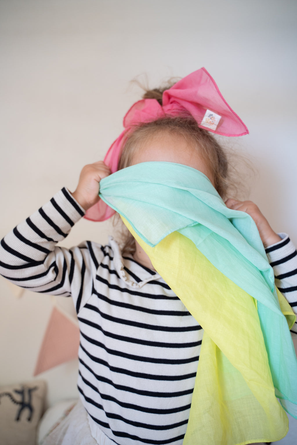 Pit & Play Regenboog Set 6 Speeldoeken 48x48cm | Pastel