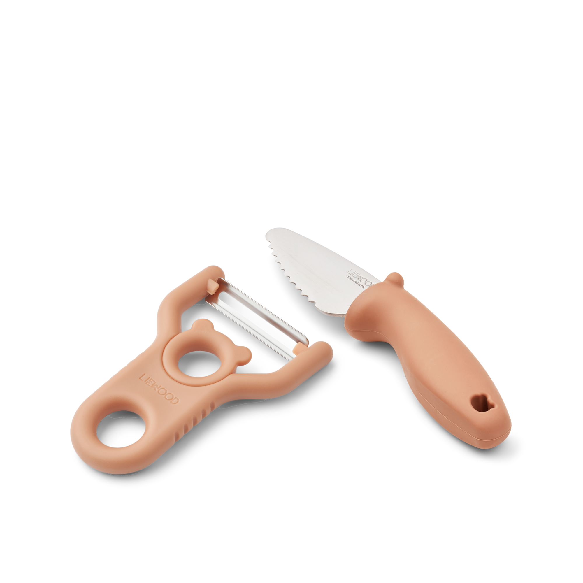 Liewood Pertense Peeler & Knife Set | Tuscany Rose