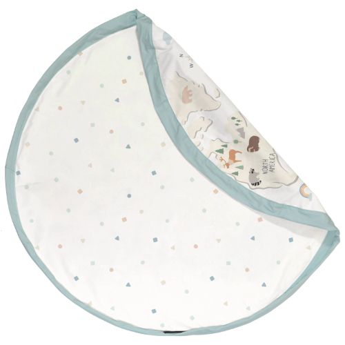 Play & Go Opbergzak & Speelmat | Wereldkaart Kleur