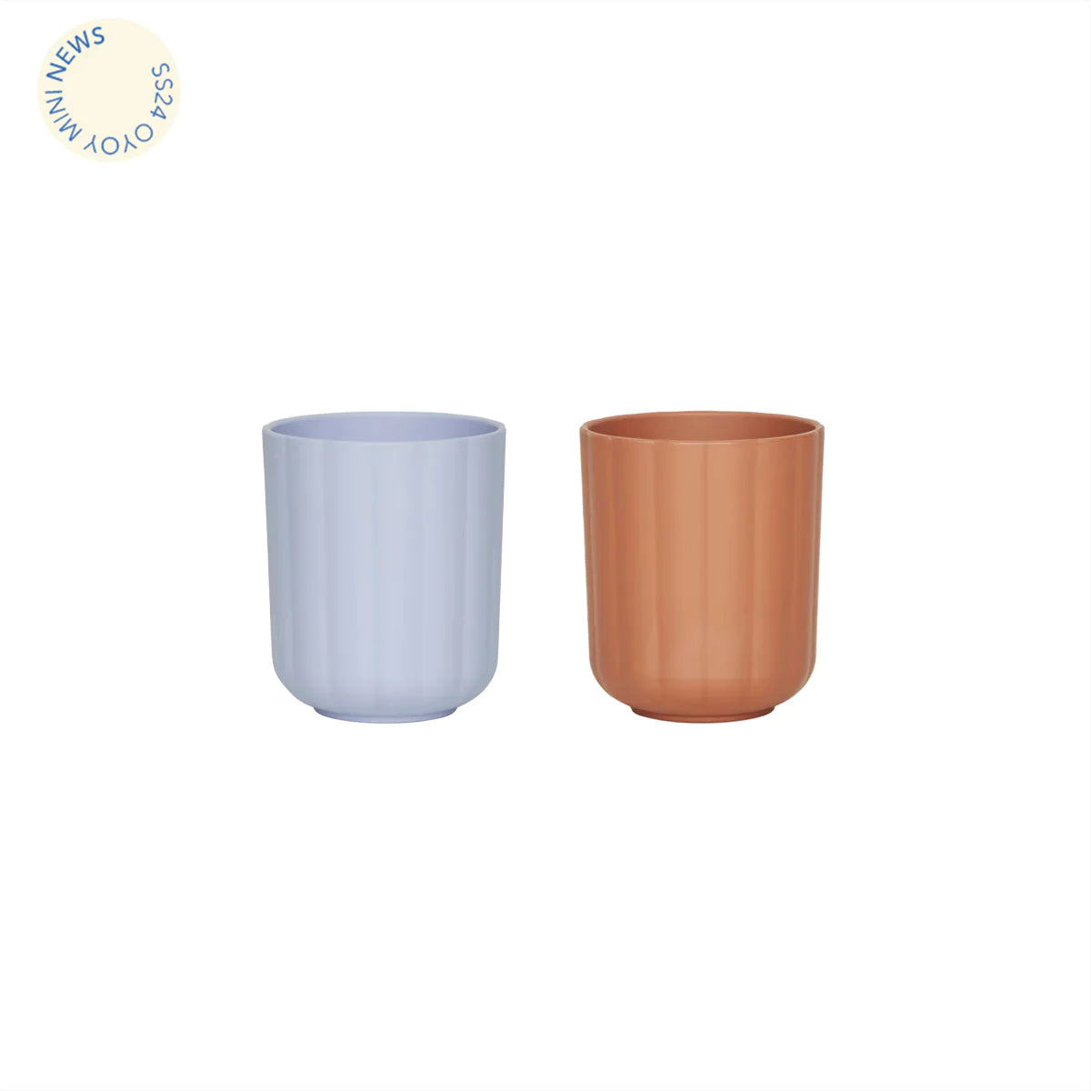 OYOY Living Pullo Cup Drinkbeker | Caramel / Ice Blue
