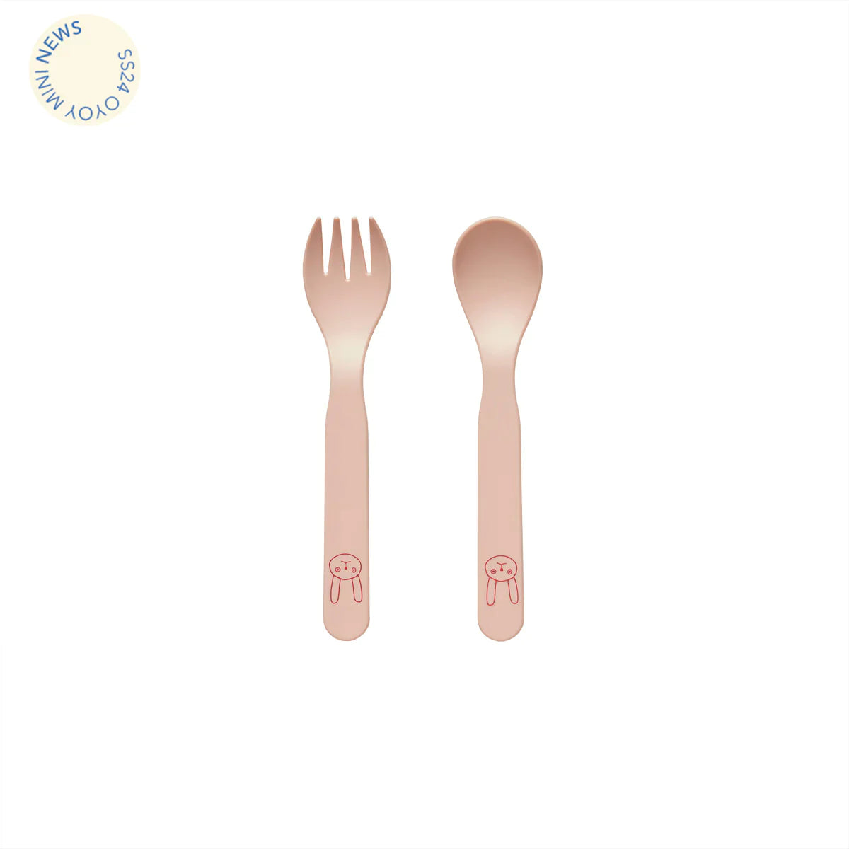 OYOY Silicone Bestek Set 2 | Rose