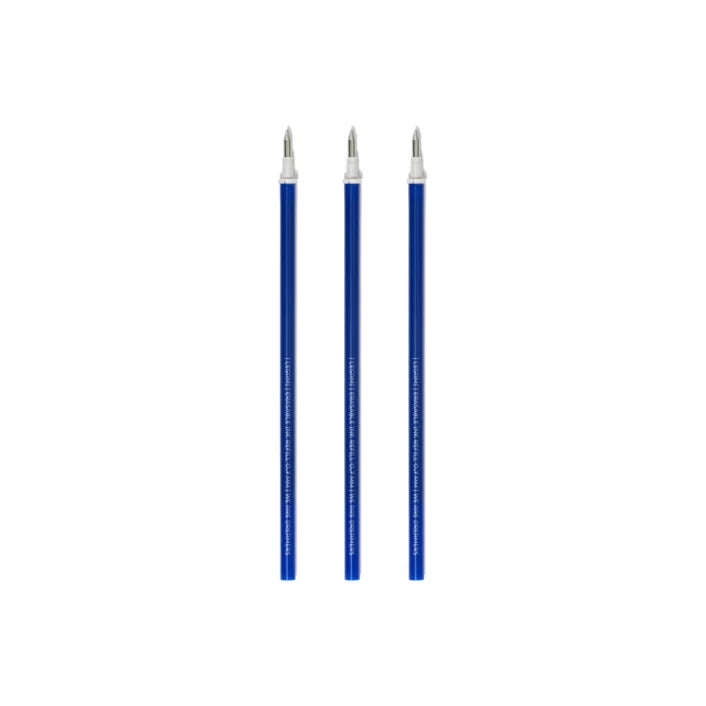 Blauwe Legami refills voor de Erasable Gel Pens, uitwisbaar met het gummetje