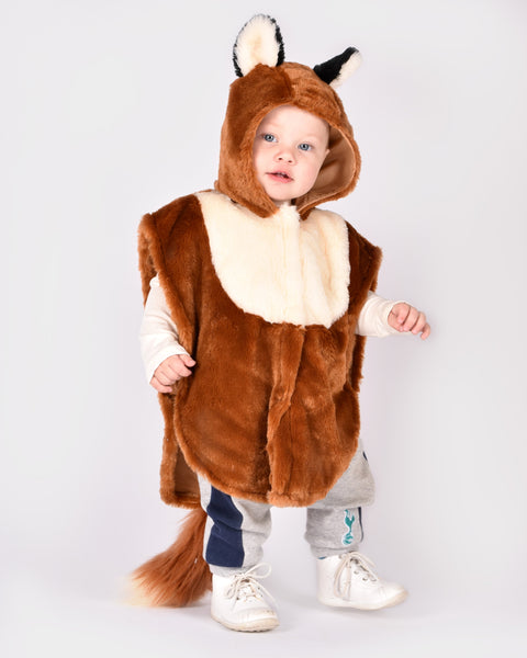 Den Goda Fen Babycape Fox Fluffy 1-4Y