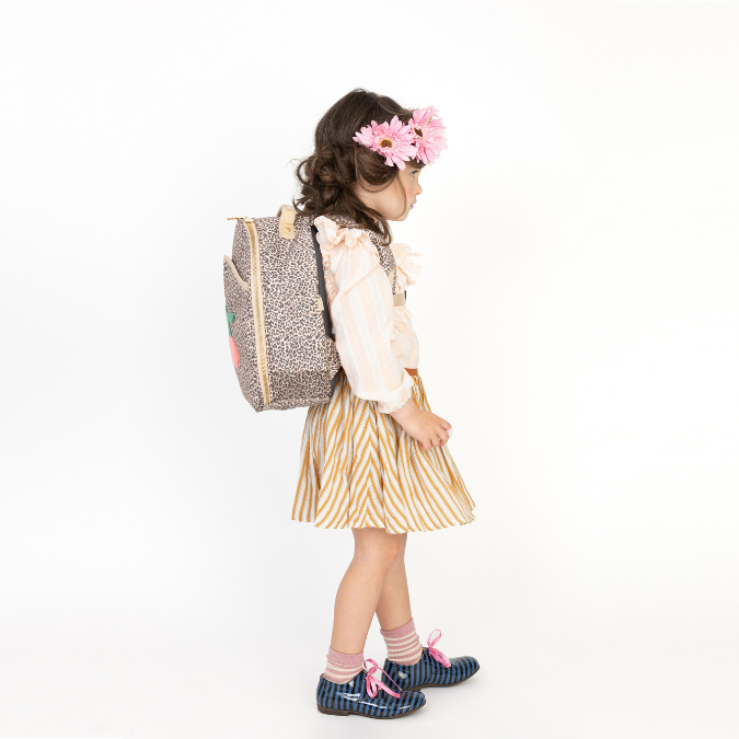 * Jeune Premier Boekentas Ralphie Leopard | Cherry