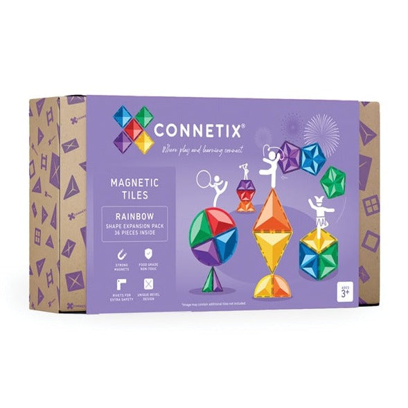 Connetix Tiles Rainbow Shape Uitbreidingsset EU | 36 Stuks