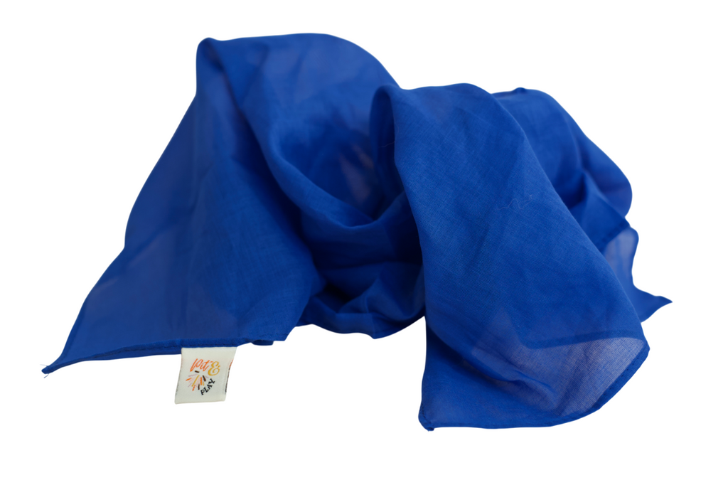 Pit & Play Regenboog Speeldoek 48x48cm | Blauw