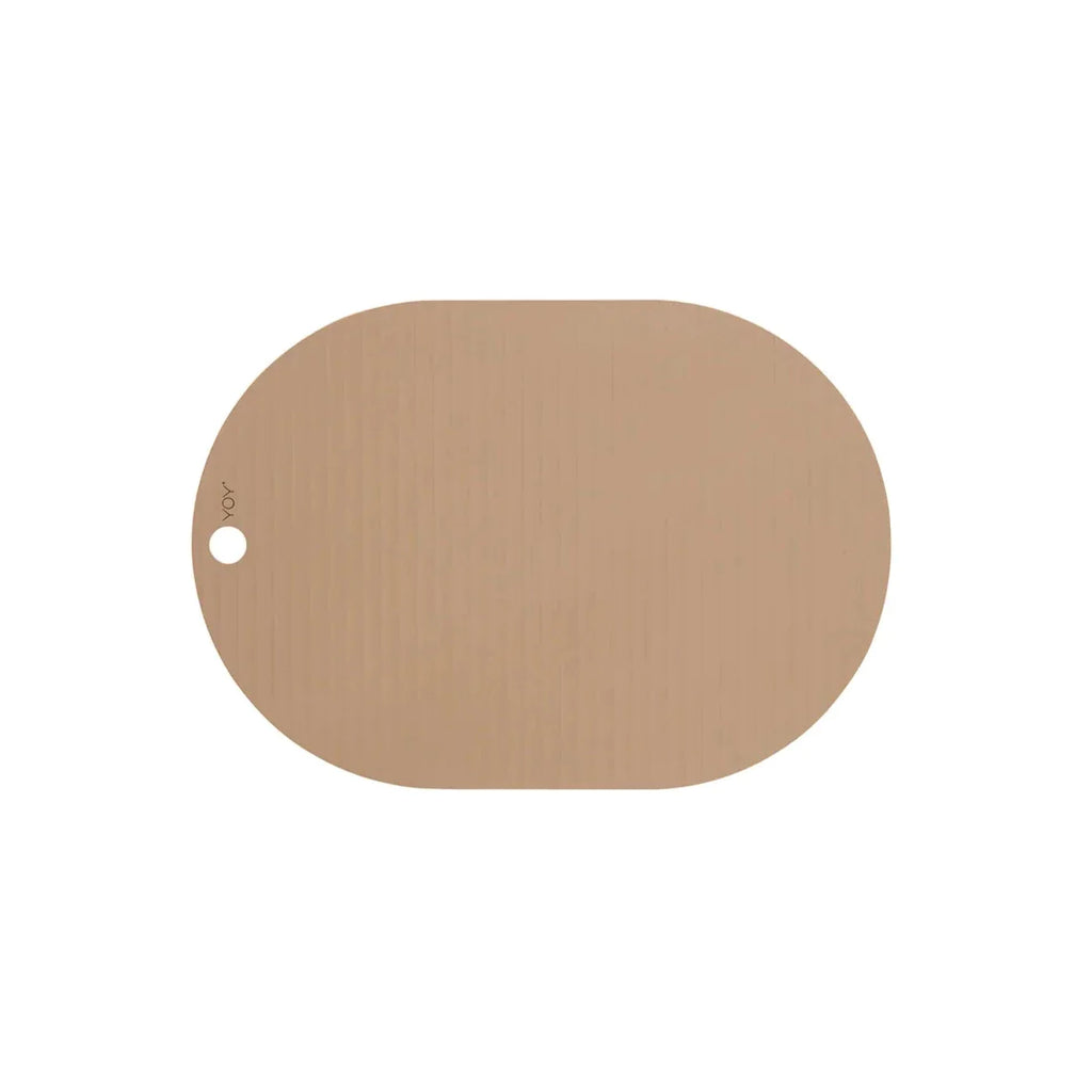 OYOY Siliconen Set 2 Placemats Ribbo | Camel