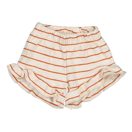 Bean's Raspberry Striped Fleece Frilly Short*