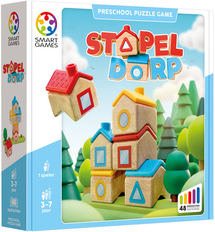 Smartgames Stapeldorp 48 Opdrachten, de Nederlandse doos