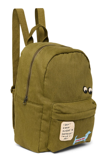 Studio Noos Backpack Midi | Evergreen Cotton Twill
