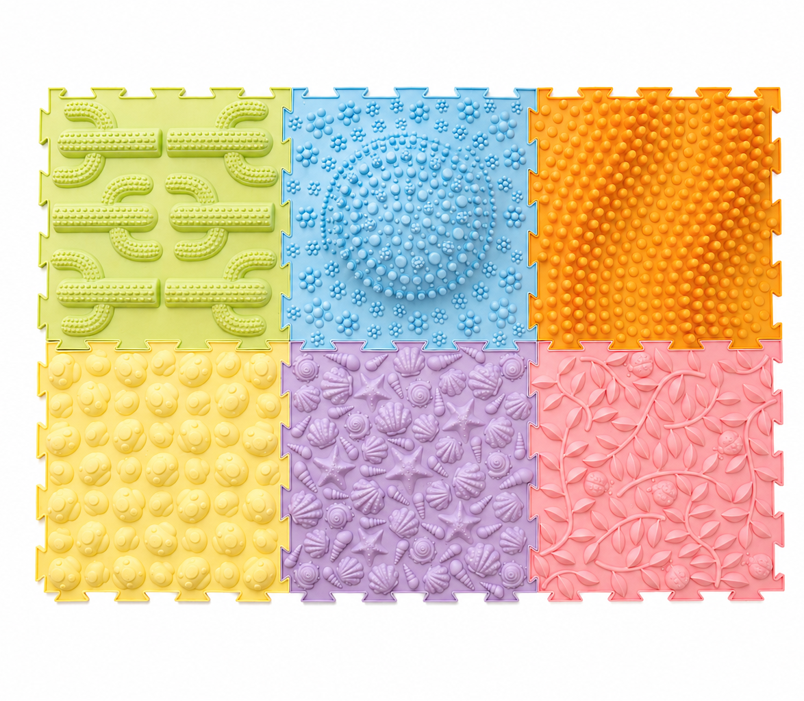 Sense2Play Sensorisch Pad Set Pastel | 6 Texture Mats