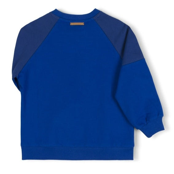 Nixnut Tri Sweater Trui | Cobalt  *