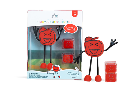 Glo Pals Light Up Sensory Toy Badspeeltje Rood | Sammy