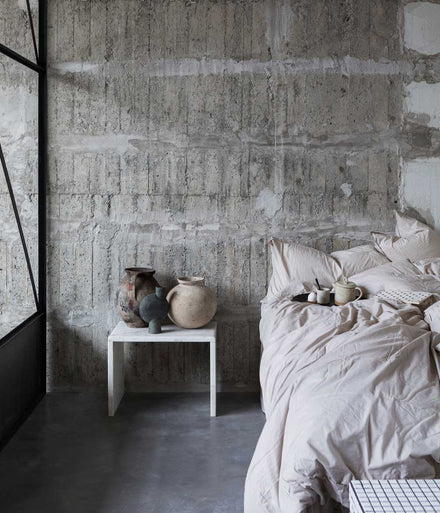 Midnatt Hoeslaken 90x200cm | Pebble