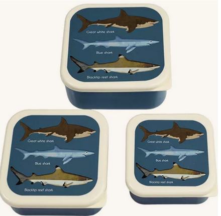 Set 3 snack boxen Sharks