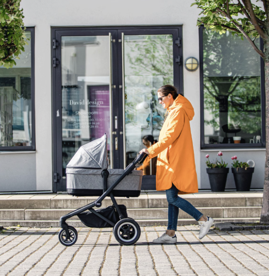 Thule Sleek Reiswieg Bassinet | Grey Melange