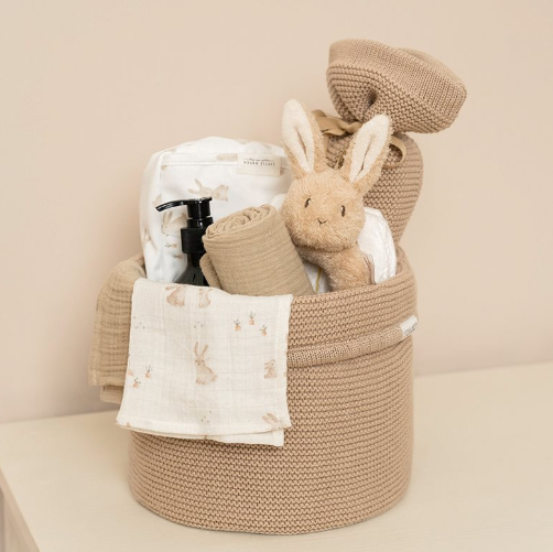 zzz Little Dutch Swaddle doek hydrofiel 120x120cm Baby Bunny | Meerkleurig