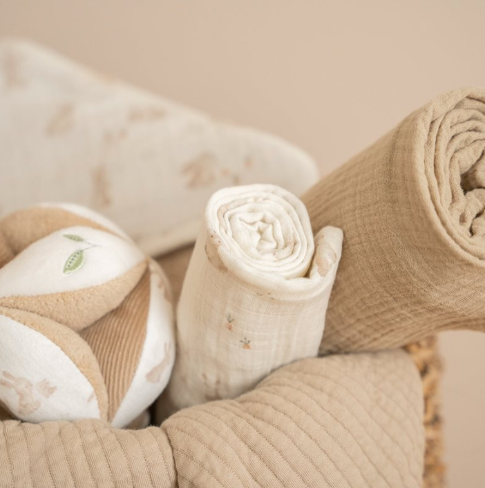 Little Dutch Swaddle Hydrofiele Doeken 120x120cm | Beige