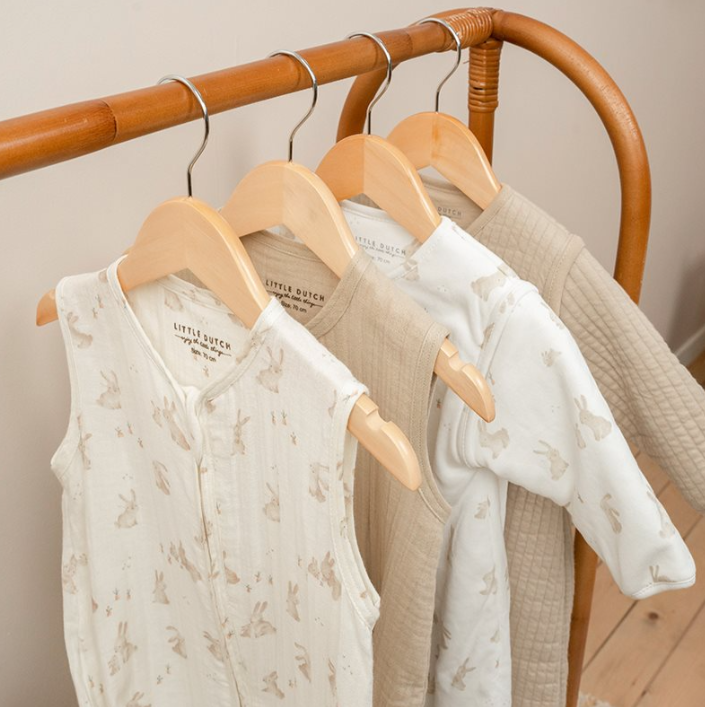 * Little Dutch Slaapzak zomer hydrofiel 90cm Baby Bunny | Meerkleurig