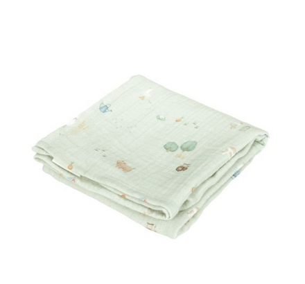 Little Dutch Swaddle Doeken Set Hydrofiel 70x70cm | Little Farm Olive