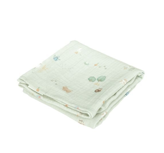 Little Dutch Swaddle Doeken Set Hydrofiel 70x70cm | Little Farm Olive