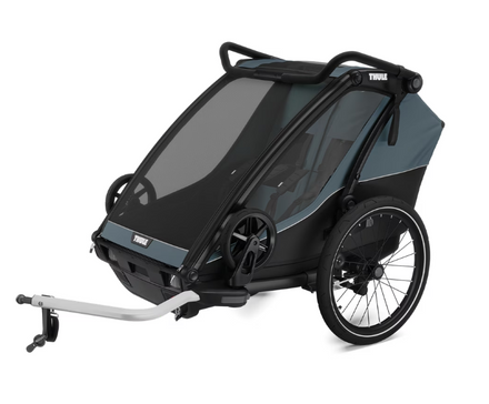 Thule Dubbelzit Fietstrailer Chariot Cab | Dark Slate