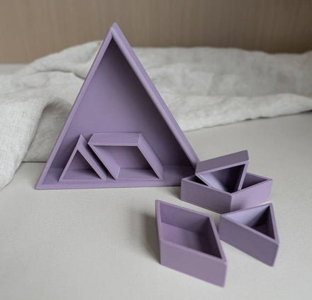 Grennn Inlegdriehoekje 'mandigo' Paars