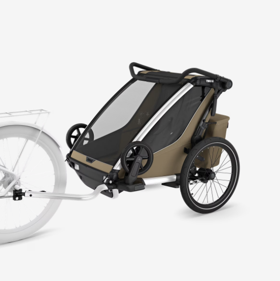 Thule Chariot Cross 2 Dubbelzits Multisport-Fietstrailer Dubbel | Licht Kaki