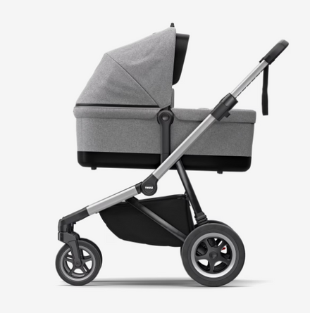 Thule Sleek Stadskinderwagen | Aluminium / Grey Melange
