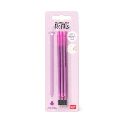 Legami set van 3 navullingen met roze uitwisbare gelinkt en punt van 0,7 mm