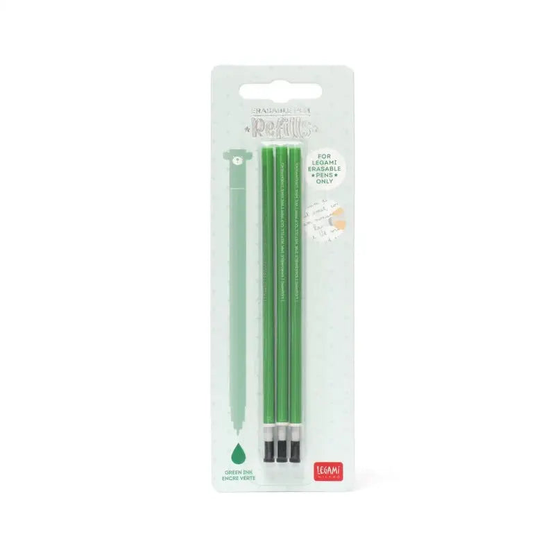 Legami set van 3 navullingen met groene thermosensitieve gelinkt, punt van 0,7 mm