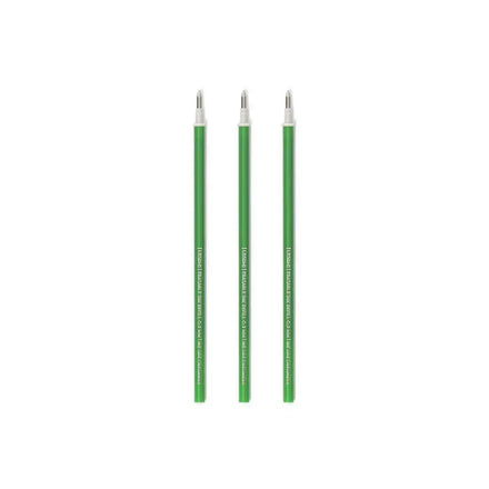 Groene Legami refills voor de Erasable Gel Pens, drie stuks die soepel schrijven