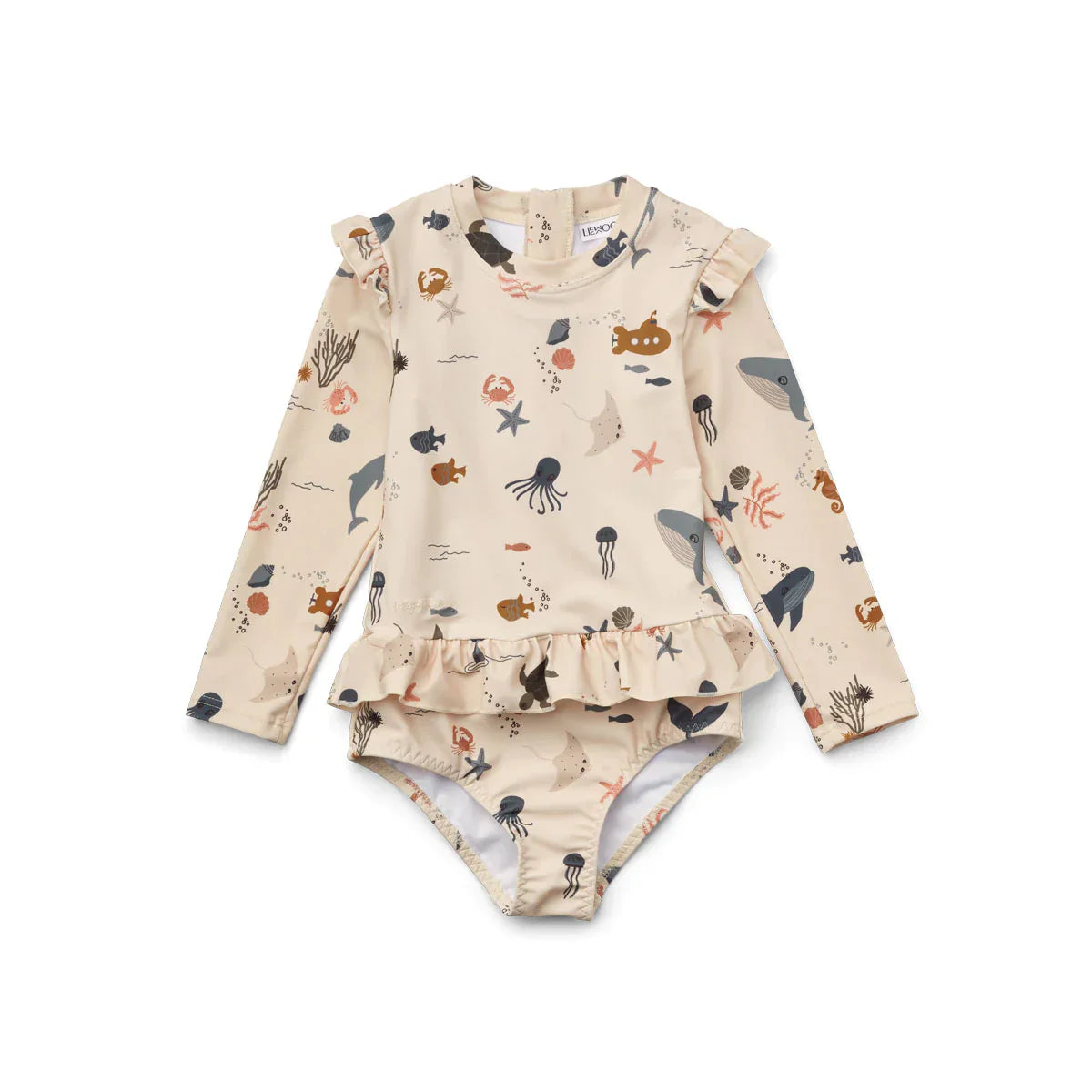 Liewood Sille Swim Jumpsuit 2-3Y | Sea Creature / Sandy Mix