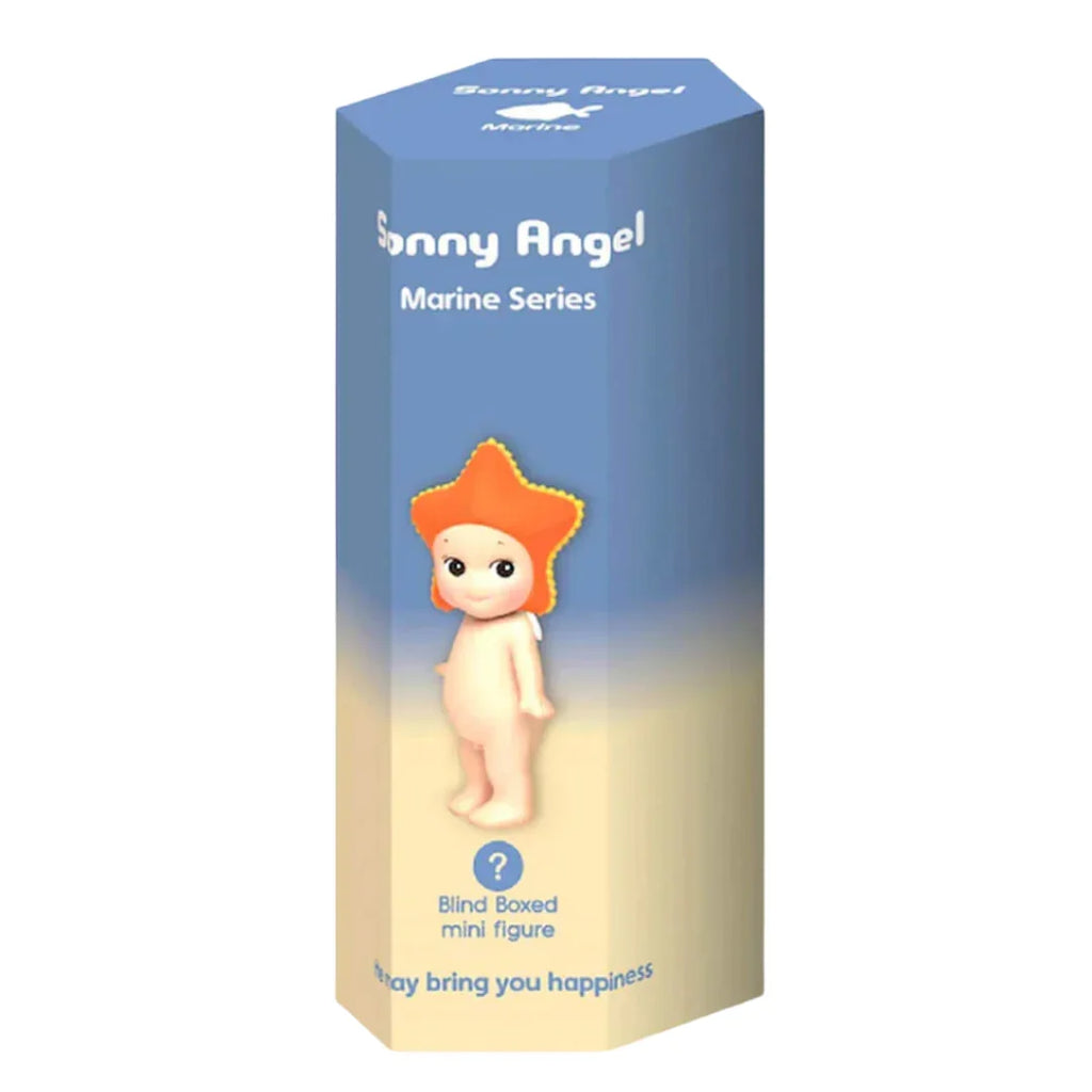 Sonny Angel Gelukspopje uit de Marine Series in blind box, met zeedierfiguurtjes, bij De Gele Flamingo