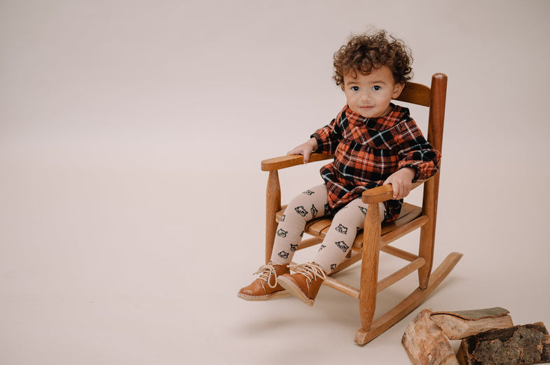 Sproet & Sprout Romper Flannel Check Loose Fit | Barn Red  *