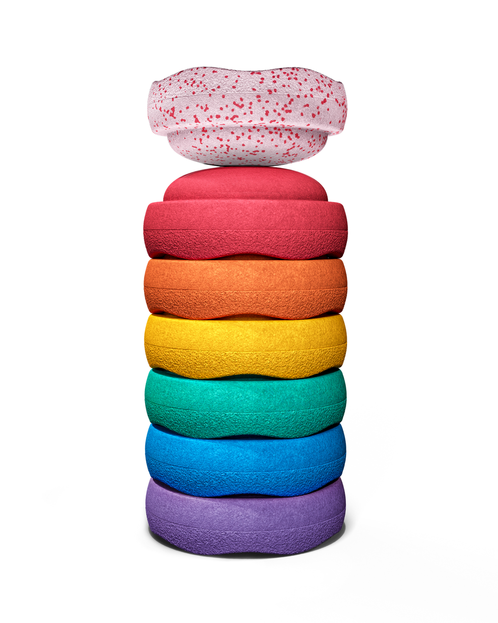 * Stapelstein Blush Mini Rainbow Classic | Set van 6 + GRATIS Blush Steen