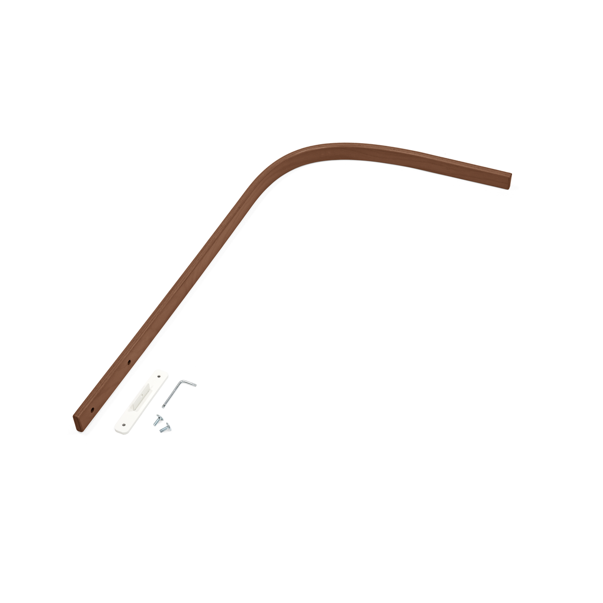 Stokke Sleepi Piekstok V3 in Warm Brown voor het Sleepi babybed, verkrijgbaar bij De Gele Flamingo