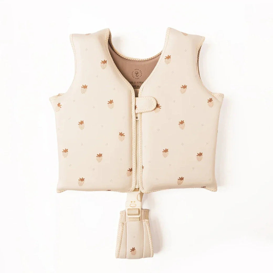 Mrs. Ertha Neoprene Float Vest Zwemvest 3-6Y | Strawberries*