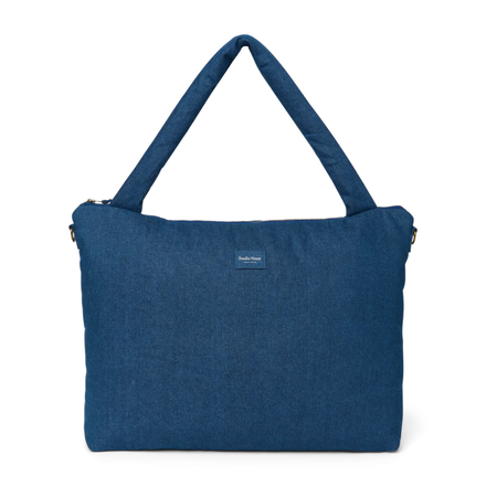 Studio Noos Luiertas met rits | Donkerblauwe Denim