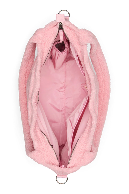 Studio Noos teddy luiertas lichtroze met geborduurde hartjes, De Gele Flamingo