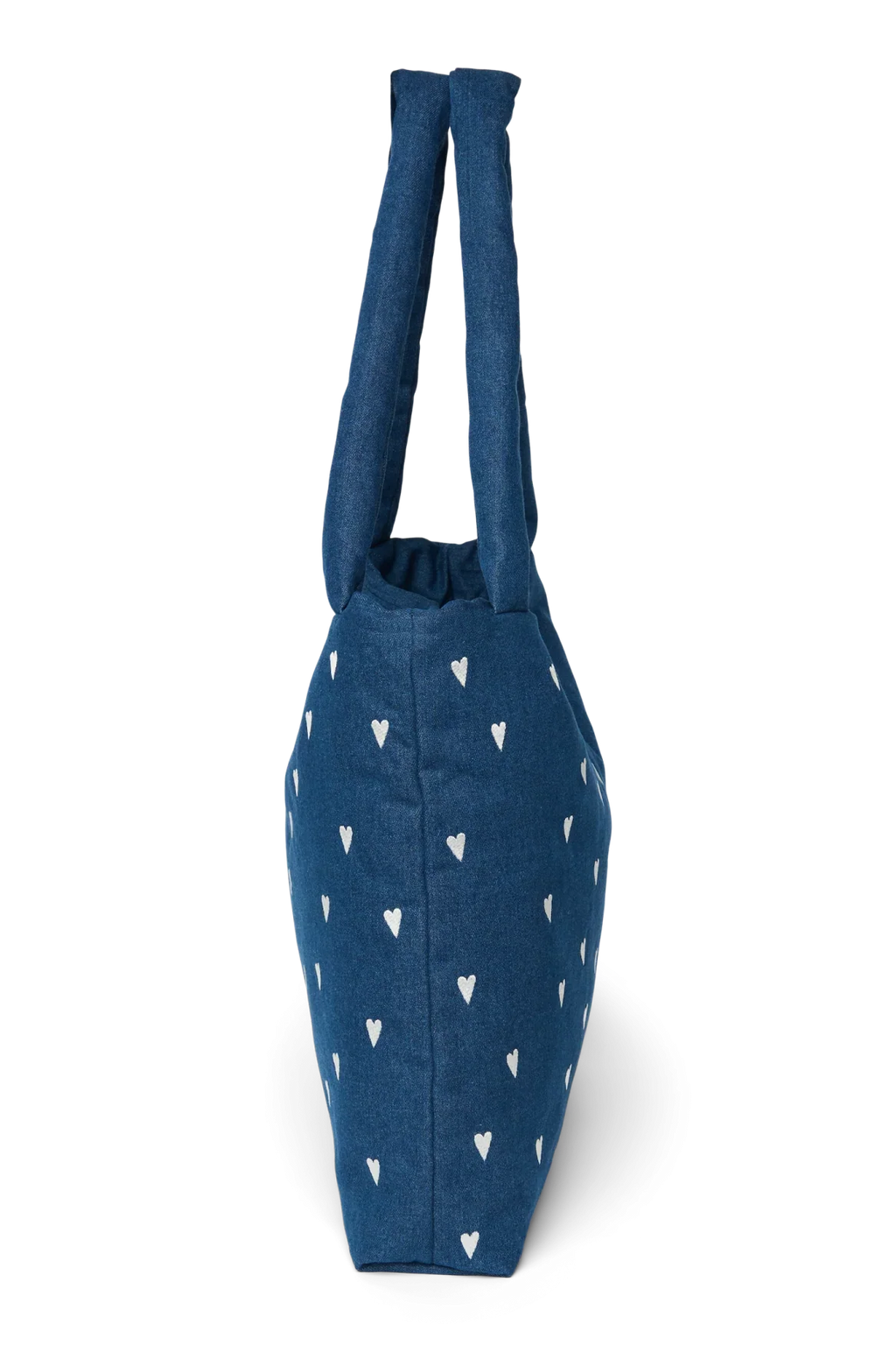 Studio Noos Mom Bag | Donkerblauwe Denim Hearts
