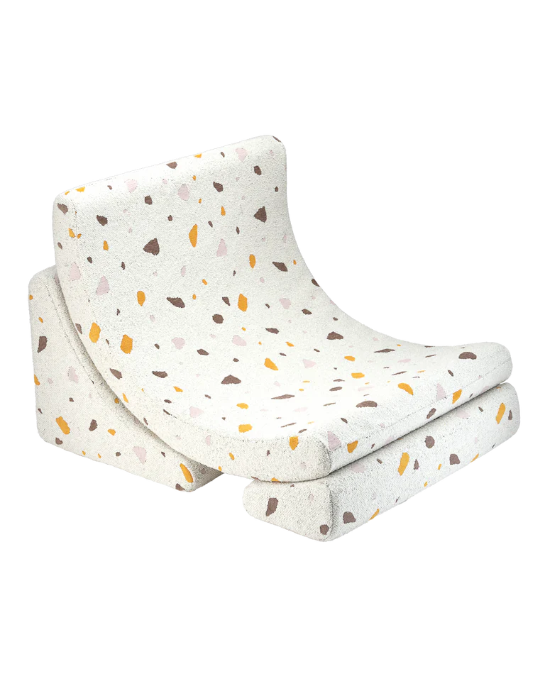 Wigiwama Beanbag Moon Chair | Terrazzo Marble