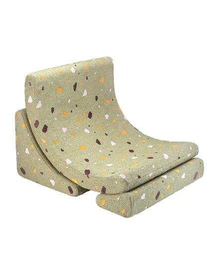 Wigiwama Beanbag Moon Chair | Terrazzo Moss