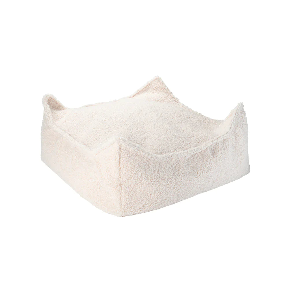 Wigiwama Pouffe Square Ottoman | Cream White