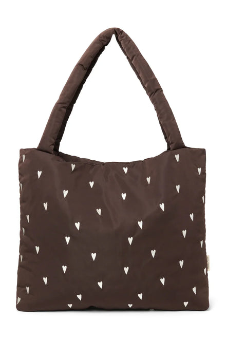 Studio Noos Mom Bag Brown Puffy Hearts